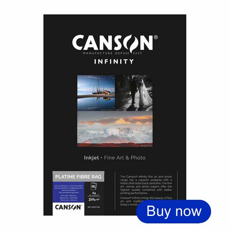 Platine Fibre Rag 310 Canson Infinity