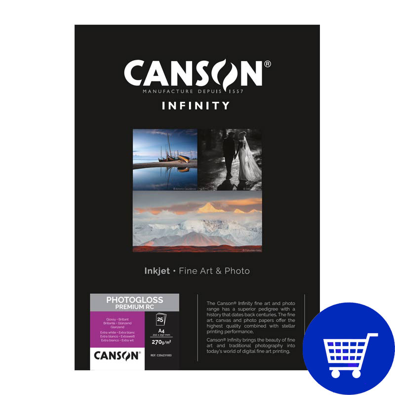 Papier jet d'encre CANSON PhotoGloss Digital 260g - A6 (10x15cm