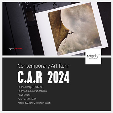 Canson Infinity auf der  „Contemporary Art Ruhr“ - C.A.R durch artgrey Photoproducts vertreten