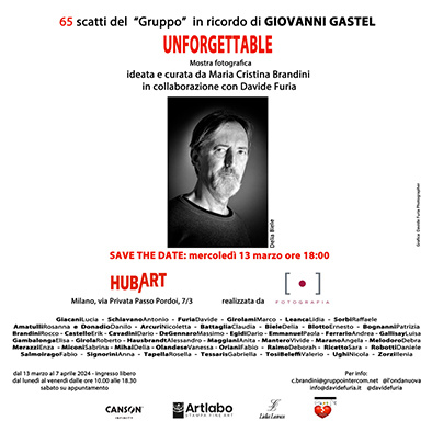 UNFORGETTABLE – Mostra fotografica in ricordo di Giovanni Gastel dal 13 Marzo al 7 Aprile 2024 - Milano