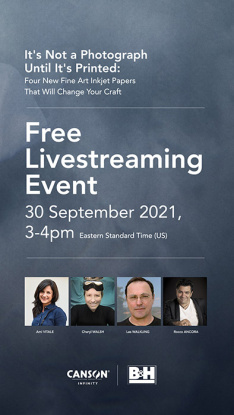 Join the B&H Event Space for a round table discussion about printing